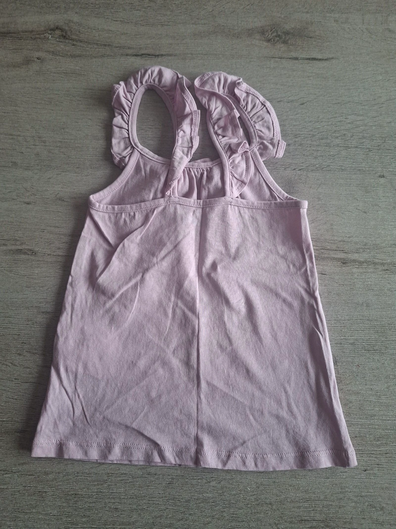 🌷 F3-23 🌷 LH tanktop voor meisjes met ruches — stoffig roze — 5 jaar (110 cm) — elegant en comfortabel 🌷 – photo 4